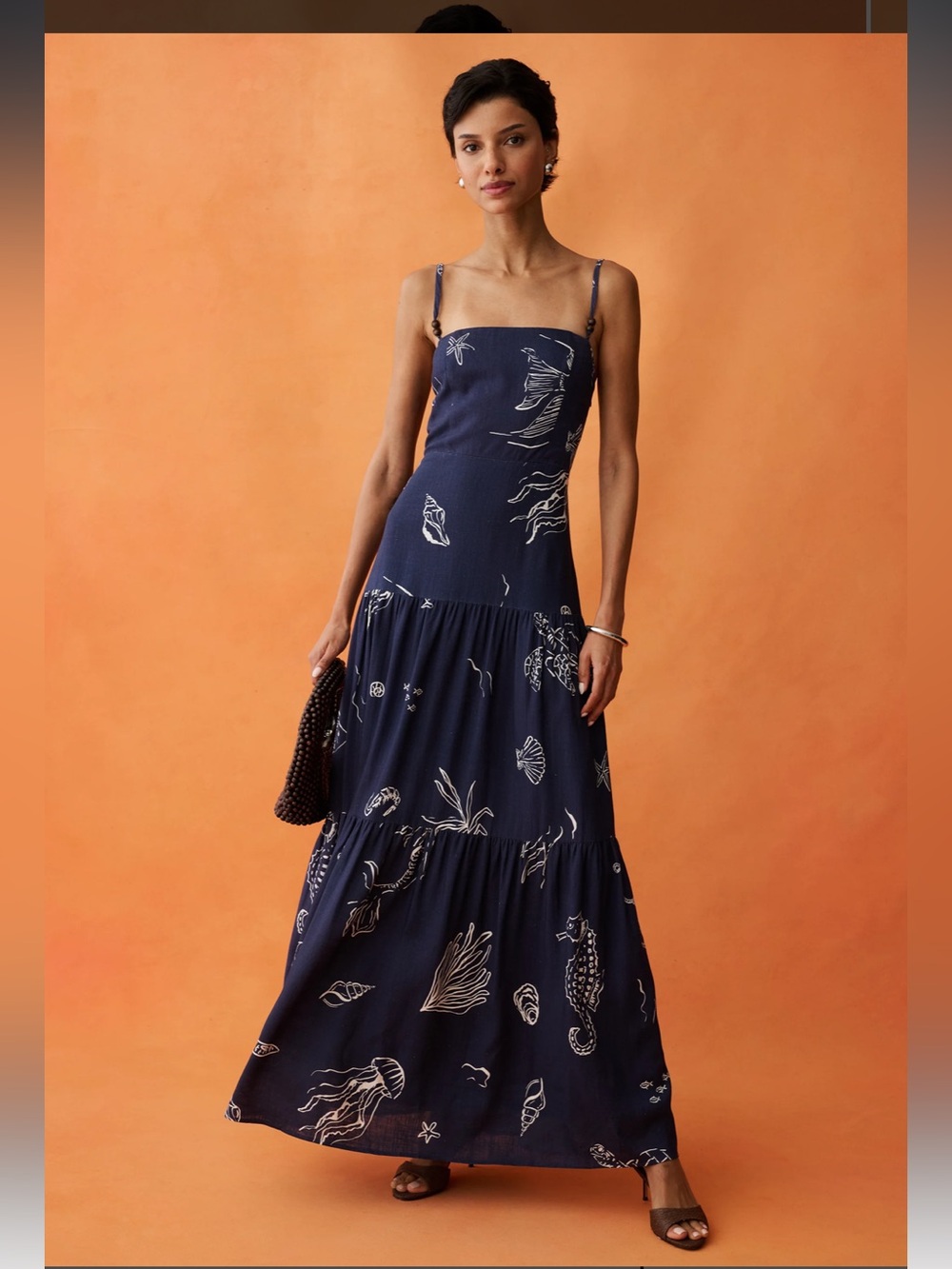 NWT ANAYA Zali Coastal Maritime Few Moda Maxi Dress 12 ,8 , 6 - Picture 1 of 12